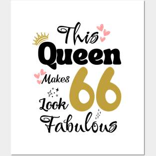 This Queen Makes 66 Look Fabulous 66Th Birthday Posters and Art